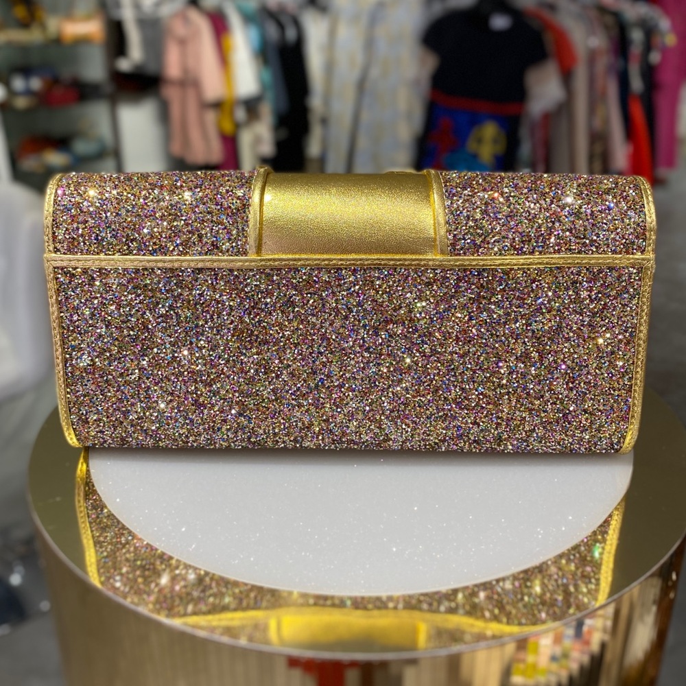 Perrin Paris Glitter Glove Clutch - Picture 4 of 10
